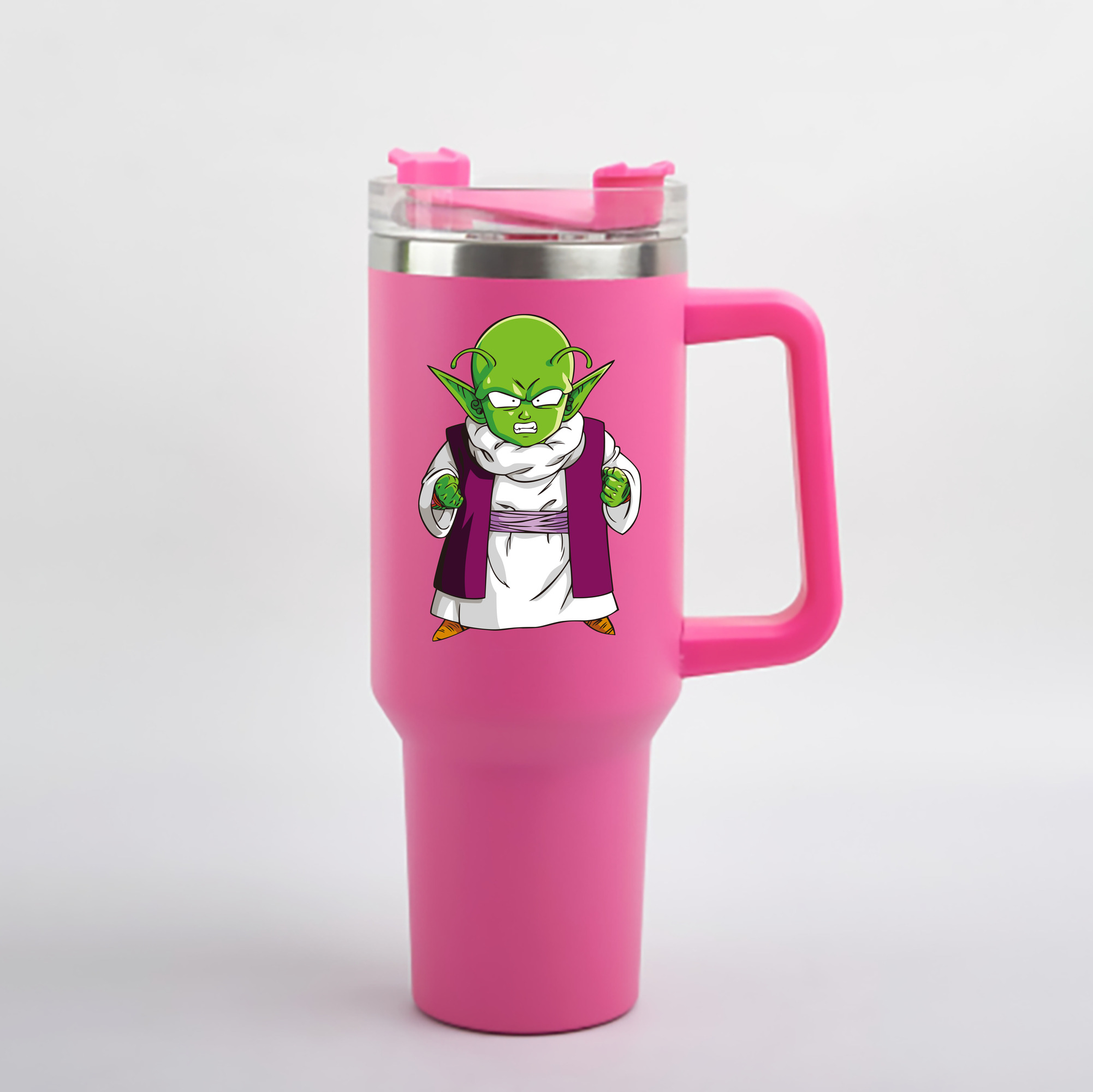 （画像用） ドラゴンボール ピッコロ DRAGON BALL Piccolo 1200mL車用タンブラー - クリスタルステッカー（プラスチックストロー付き）